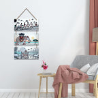 Artvibes Tribal Art Designer Wall Hanging Decoration Item For Home | Living Room | Gift | Decorative Items For Home Wall | Wooden Wall Hanging Decor |Wall Decor Items (WH_9417N)