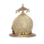 KridayKraft Riddhi Shiddhi Ganesha Metal Statue for Temple Pooja,Ganesh Murti Decorative Your Home,Office & Religious Gift Article,Ganpati Bappa Sculpture,Religious idol,Sowpiece Figurine,Gift Article...