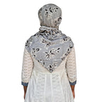 Switchon Rayon Anti Pollution Full face Scarf UV Sun Rays Protection Hijab scarf for women - Free Size (Grey_Multi)