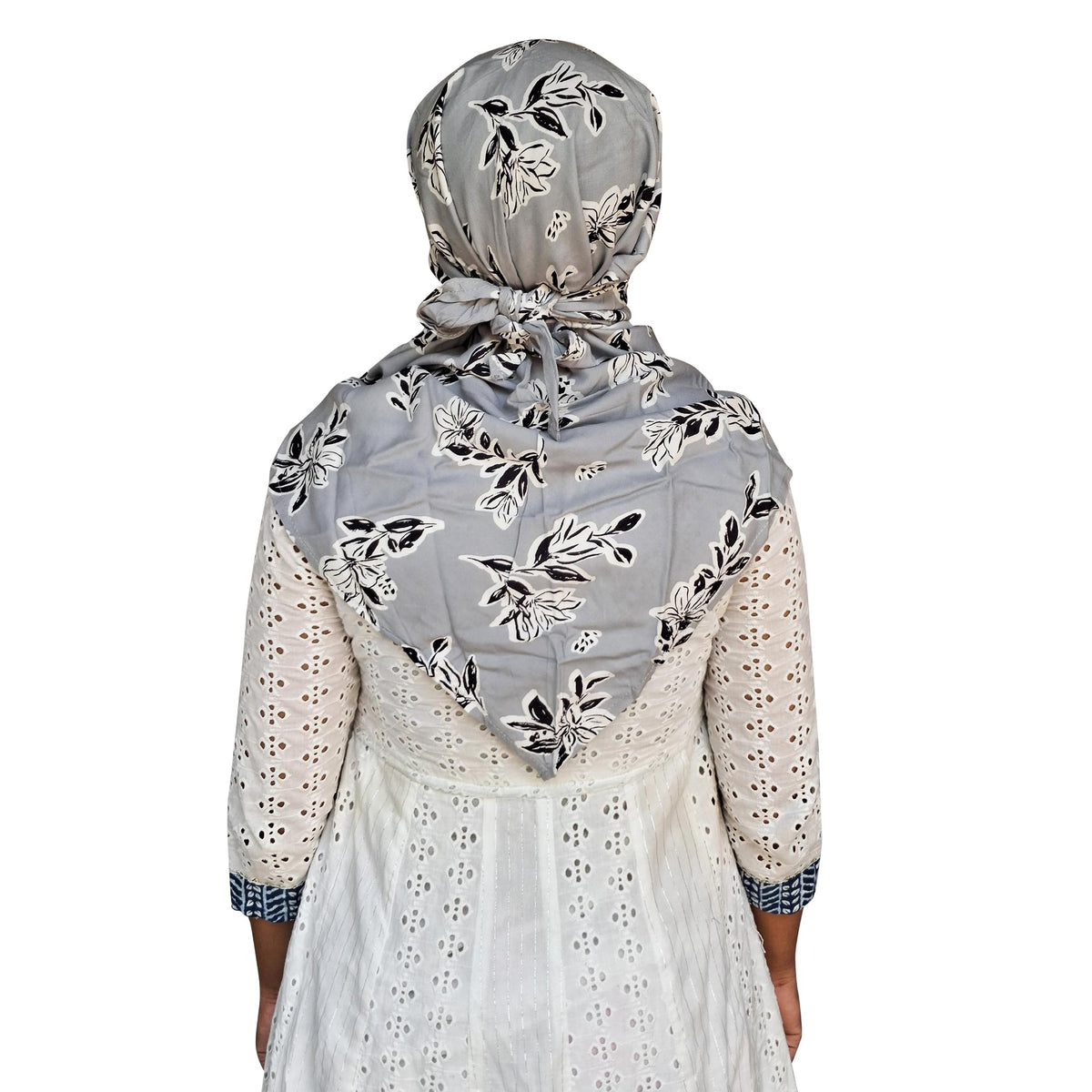 Switchon Rayon Anti Pollution Full face Scarf UV Sun Rays Protection Hijab scarf for women - Free Size (Grey_Multi)