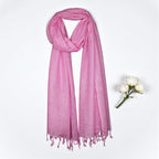 STOLE STUDIO Elegant Luxurious Sequence Viscose Stole Scarf (Baby Pink)