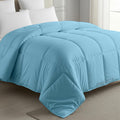 MeckHome Culture MHC- 800 Series Quilted Comforter 300-GSM Microfiber Soft/Fluffy Hypoallergenic Comforter/Quilt/Dohar/Rajai for (92 x 106 Inches) King Size Comforter -Sky Blue Kafalo