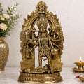 ARTVARKO Big Brass Kali MATA Murti Maha Kaali with Shiva Idol Adi Shakti Ma Mahakali Kalika Maa Statue 22 Inch