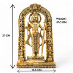 KridayKraft Ayodhyawasi Shree Ram Lalla Murti/God Idols/Ayodha's Shree Ram Statue/Home Decor/Decorative Items for Living Room/Office/Show Piece Gold Religious