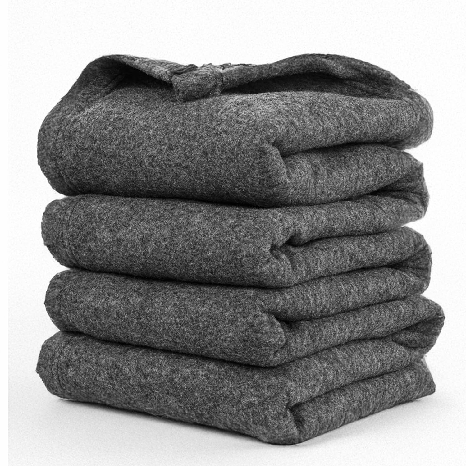 MAMRAJ Heavy Woolen Blanket | Super Soft, Warm & Skin-Friendly Single Bed Blanket | Comfortable Breathable Bedding for Bedroom, Sofa & Winter Use (152 x 225 cm, Charcoal Grey) Kafalo