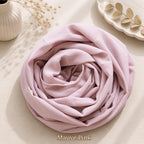 Leaf & FEATHER™ Hijab Scarf for Women | Chiffon Hijab Set | Georgette Dupatta | Soft Lightweight Breathable Shawl | Elegant Daily Wear | Pack of 3 (Mauve Pink - Baby Pink - Grey)