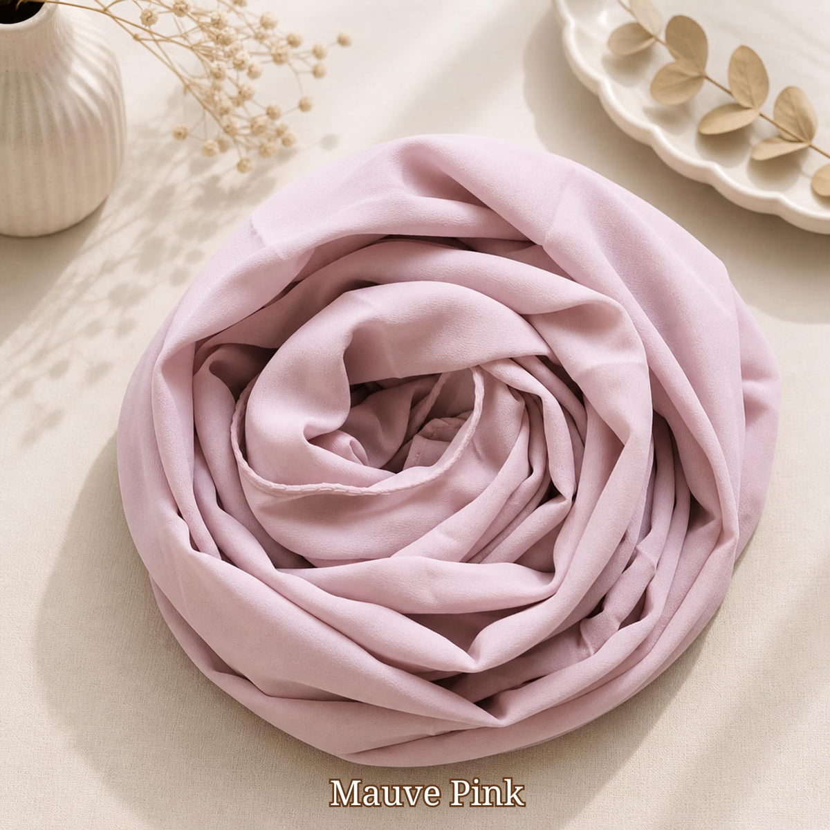 Leaf & FEATHER™ Hijab Scarf for Women | Chiffon Hijab Set | Georgette Dupatta | Soft Lightweight Breathable Shawl | Elegant Daily Wear | Pack of 3 (Mauve Pink - Baby Pink - Grey)