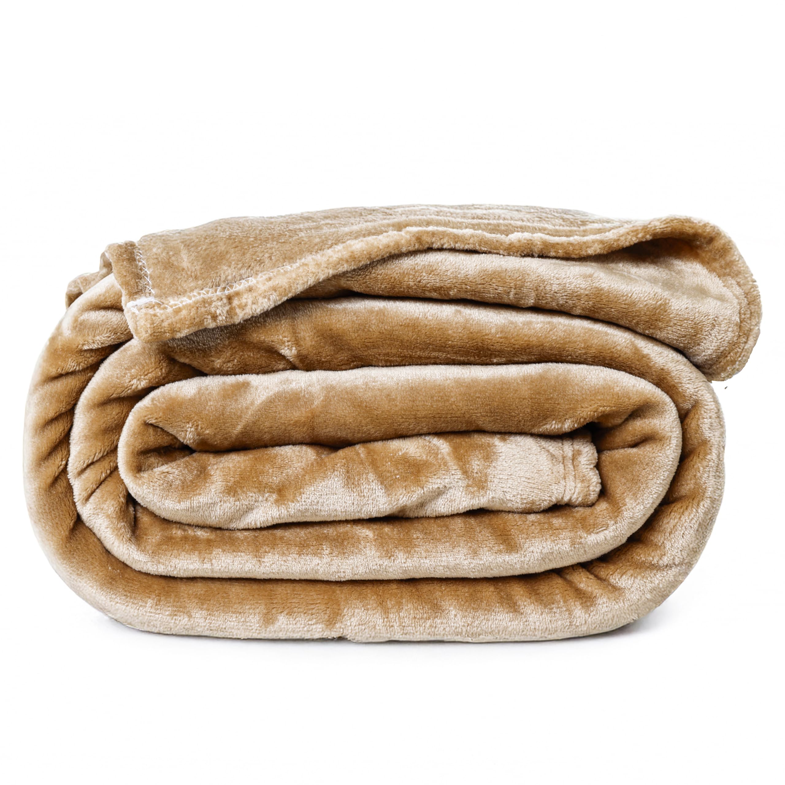 ABRAZO Premium Microfiber AC Blanket 300 GSM | Ultra Soft Lightweight Dohar Comforter | Breathable & Durable | Ideal for AC Room, Sofa, Travel | (Beige, Single Bed (160×220)) Kafalo