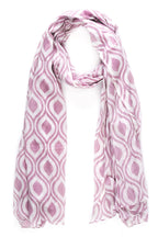 AQVA Printed Cotton Scarf for Women Stylish (Diva Lilac) | Head and Face Cover Scarf for Girls with 100% Cotton | Soft & Lightweight Scarves/Stoles for all Weather (72 x 43 in)