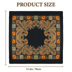 Chrbdonica 90x90cm Bandana For Women, Hair Scarf,Head Scarf For Women, Silk Scarf For Women, Satin Scarf, Bandana Scarf, Stylish Fashion Accessory for Office Wear, Travel Styling, Ethnic Occasions