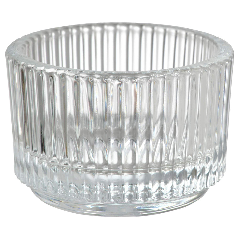 IKEA Tealight Holder - Pack of 2 (Clear Glass, 3.5 cm)