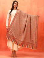 Pashmoda Women Mehak Kaani Wool Blend Kashmiri Shawl (Size: 40x80in, 101x203cm) RSS42