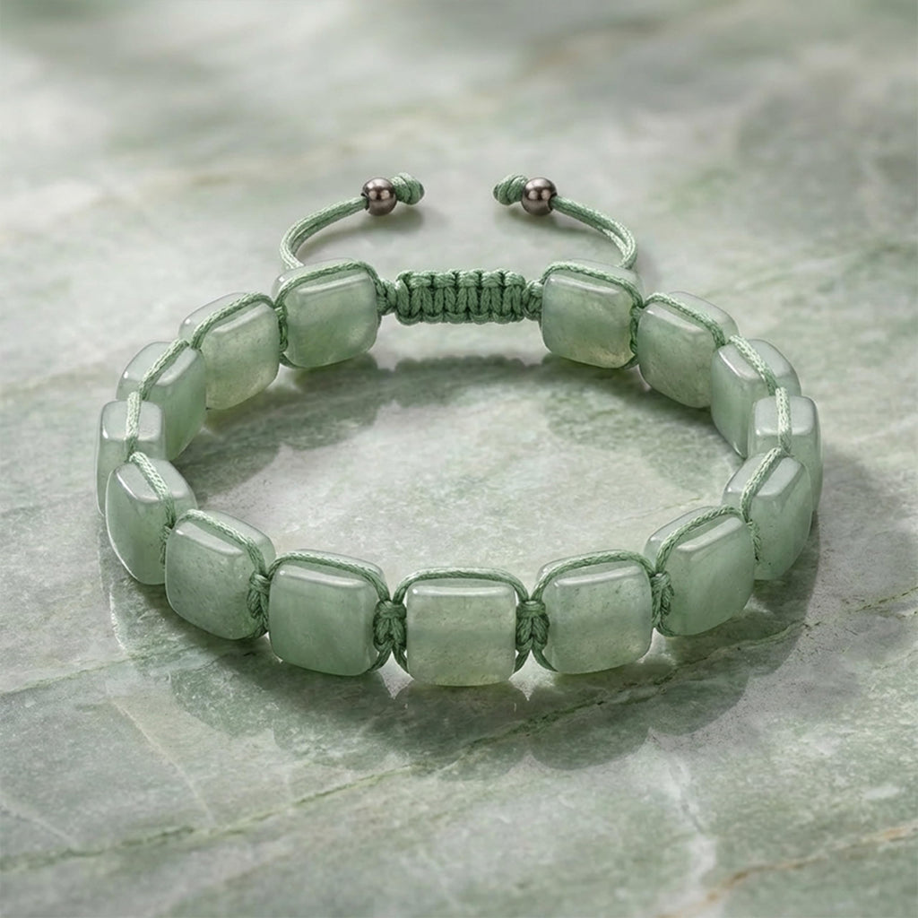 LIFE CHANGING ASTRO Green Aventurine Bracelet by Acharya Lavbhushan Ji | Natural Stone Beaded Bracelet for Luck, Growth & Positive Energy | Unisex Stretch Bracelet