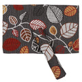 PRAKARTIK BY INDUARTS Black Leaves Eco-Friendly Cotton Dining Table mats – Reusable, Machine Washable, Everyday Use Black Rectangular Placemats, Set of 6 (33x47 cm) Kafalo