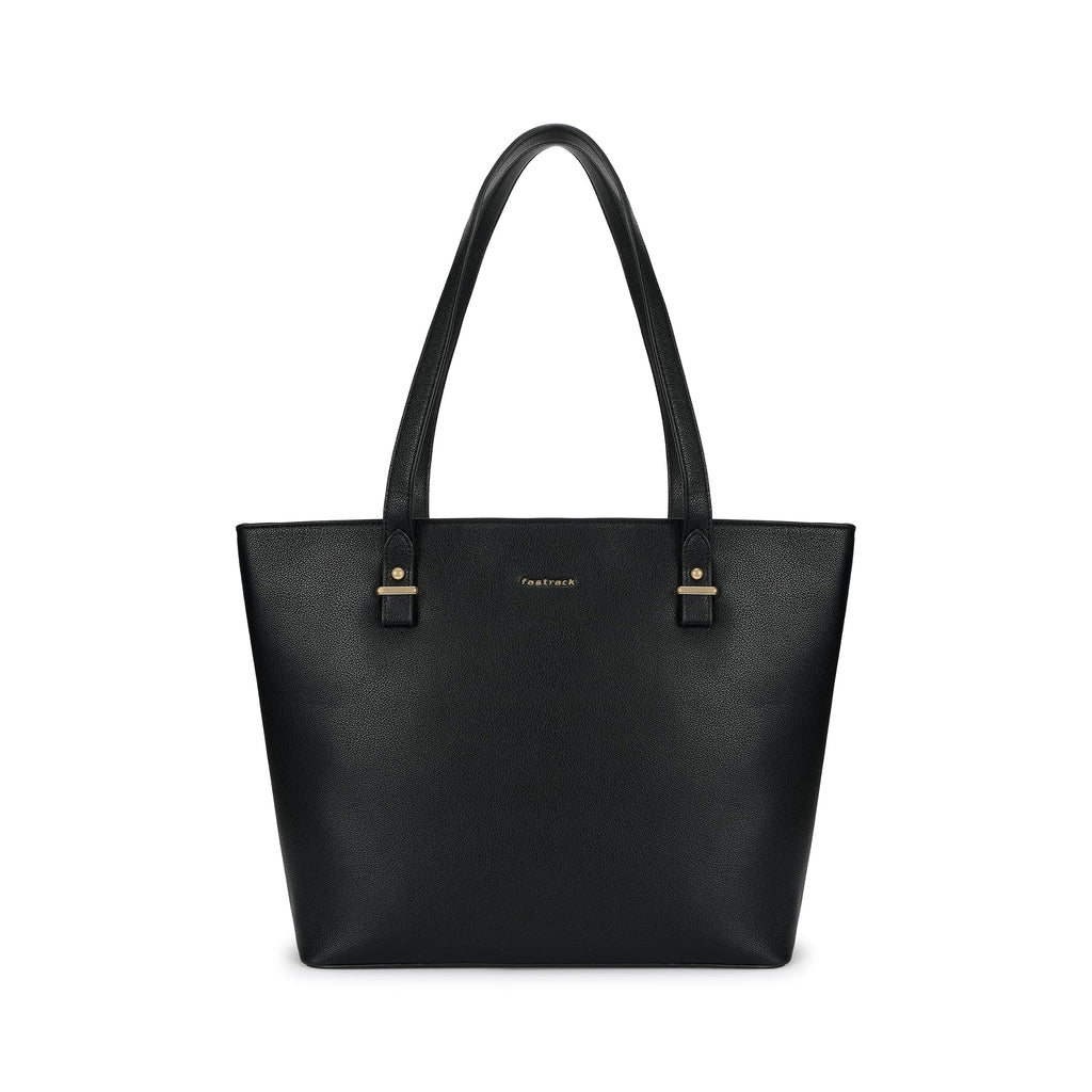 Fastrack PowerCarry Tote for Women| Semi-PU Faux Leather Tote with Zip Closure & Comfy Strap | Spacious 15.12L Handbag for Office, College, or Casual Outings