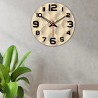 VIBECRAFTS Mandala Pattern Printed Wooden Wall Clock for Home Decor | Office | Livingroom, Bedroom | Gift (WWCVC1Pcs_15069)