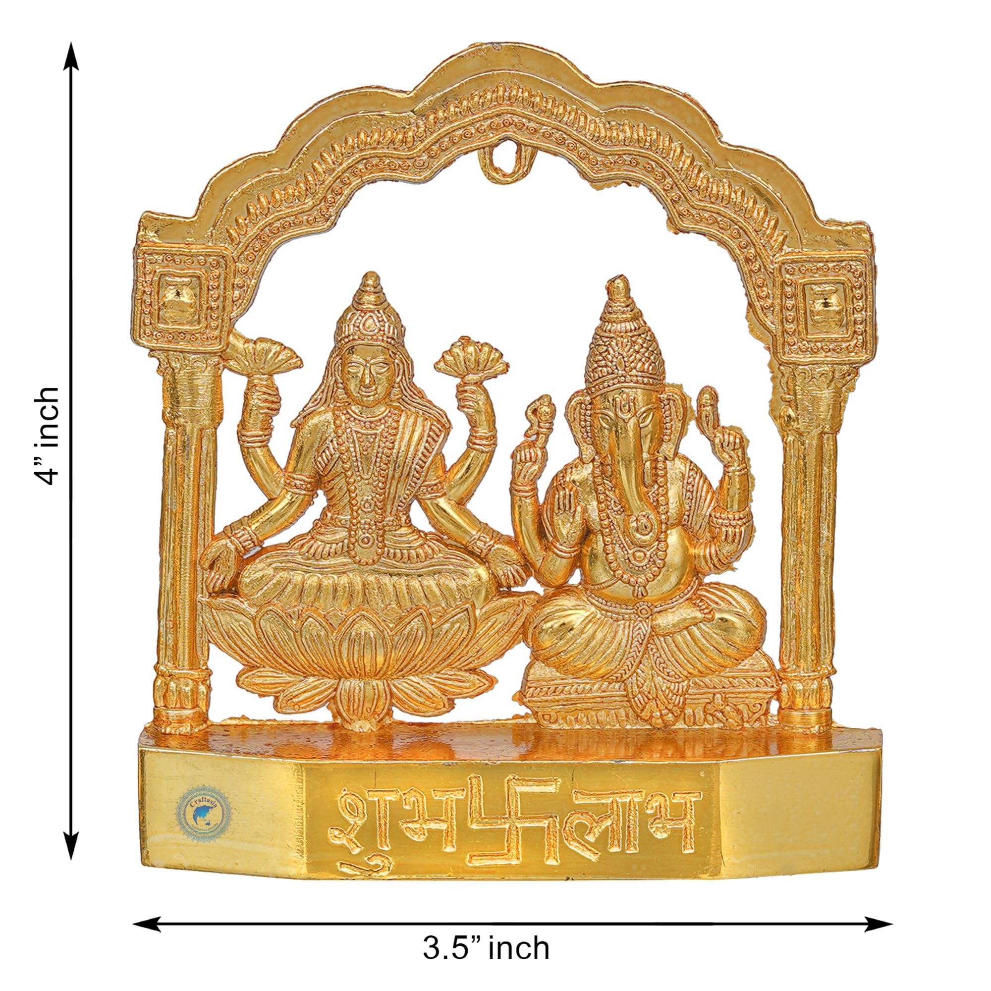 Craftasia Laxmi Ganesh Temple Statue showpiece for Diwali puja & Gifting