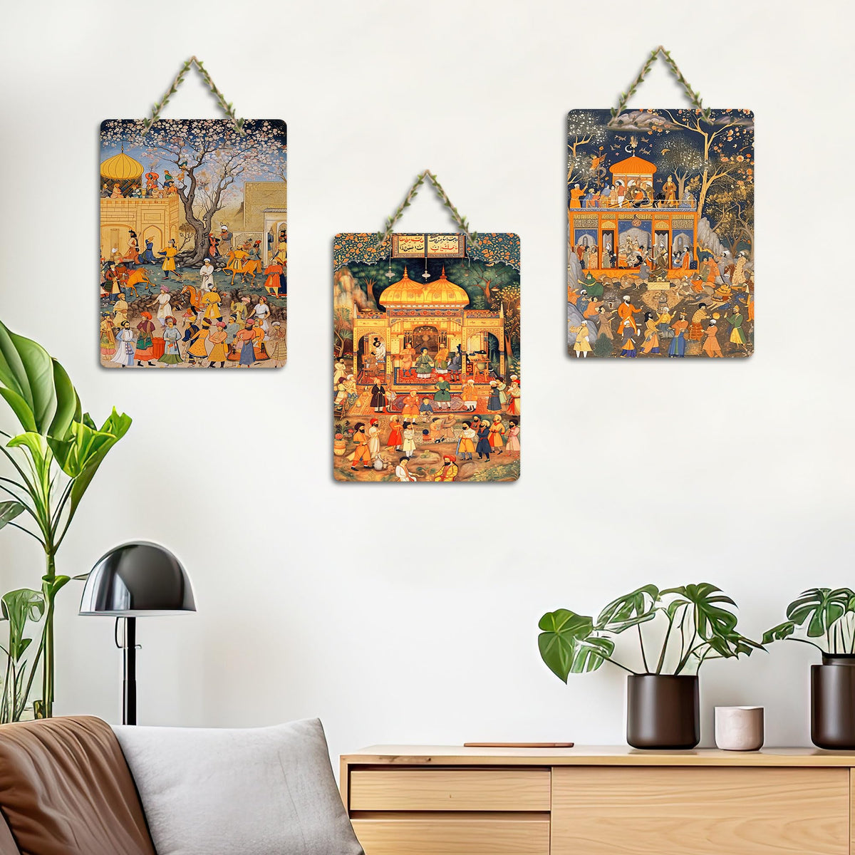 Artvibes Islamic Art Wall Hanging Home Decorative Wall Art for Living room | Bedroom | Gifts | Wall Hanger for Decoration | Modern Decor | Artwork | Wall Sculpture | Signs & Plaques (WH_96168N)