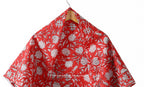 Ravaiyaa - Attitude is everything Sanganer Hand Block Printed Scarves Pure Cotton Scarf Square Hijab Dupatta 40 X 40 Inch (Red Floral)