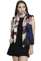 FabSeasons Cotton Viscose Colorful Printed Soft Scarf/Scarves, Shawl and Stoles for Women, Size - 90 * 190 cms