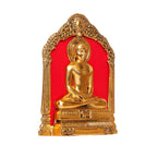 KridayKraft Metal Mahavir Swami Statue for Table & Wall Hanging Decorative for Home,Office,Gift for Having House Warming,Mahvir Swami Idol Showpiece Figurines..., Gold