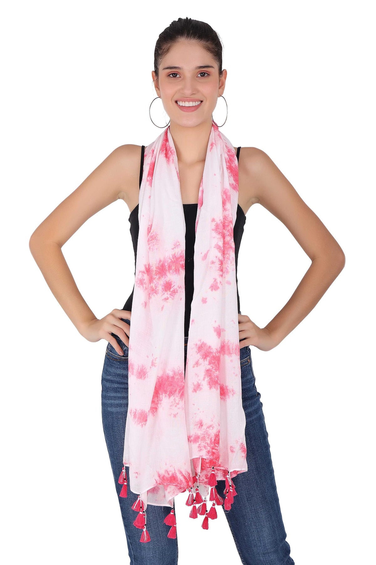 PALATT Cotton Scarf for Women | Lightweight Summer Stole for Women | Soft Breathable Ladies Scarf | Size 70 x 180 cm