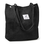 Kraptick Tote Bags – Stylish Shoulder Tote Bag for Everyday Use For Women Compact Reusable Perfect as a Grocery Tote Bag, Shopping Bags for Grocery (Black)