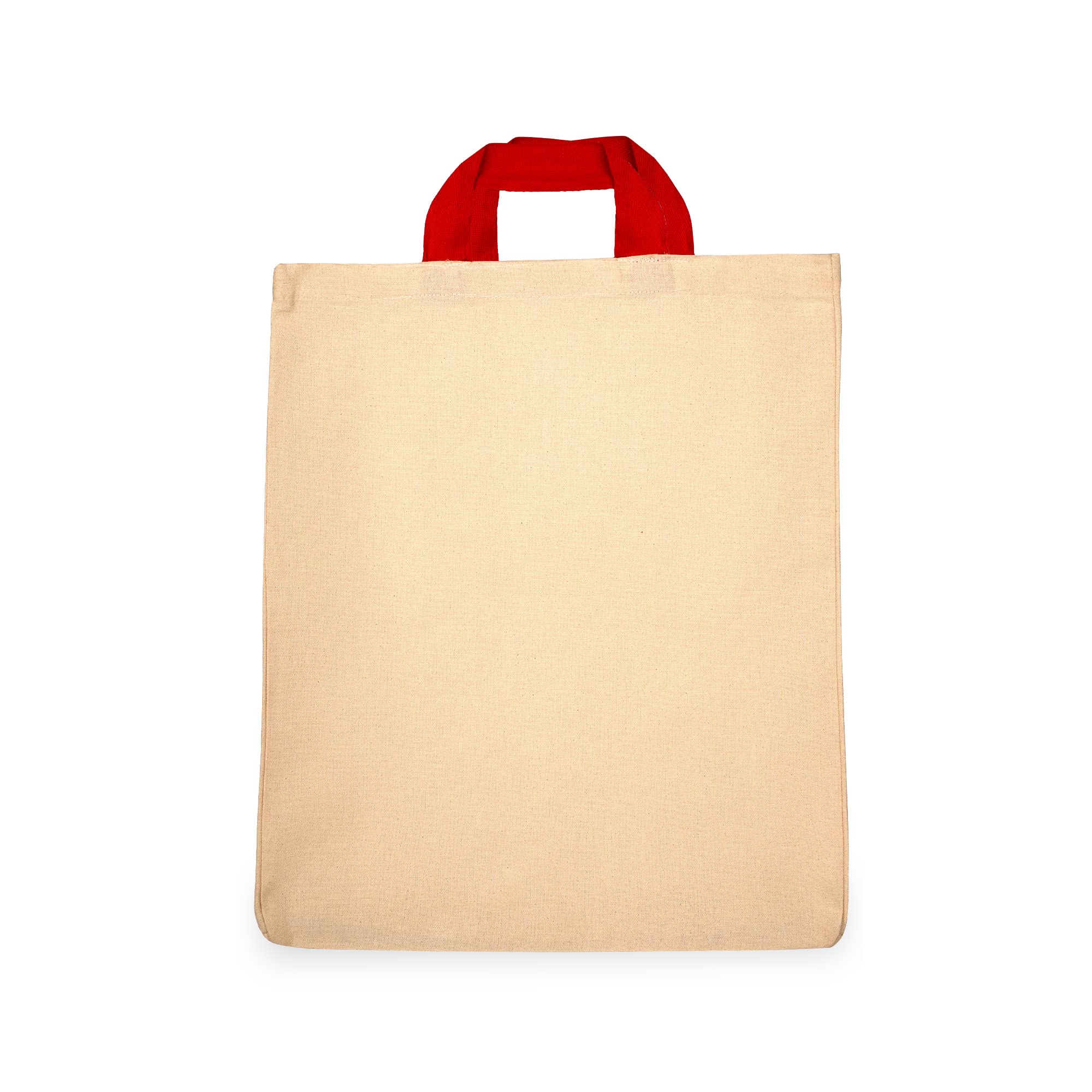 SCARLET Cotton Canvas Shopping bag, Reusable Multipurpose bag (Pack of 2)