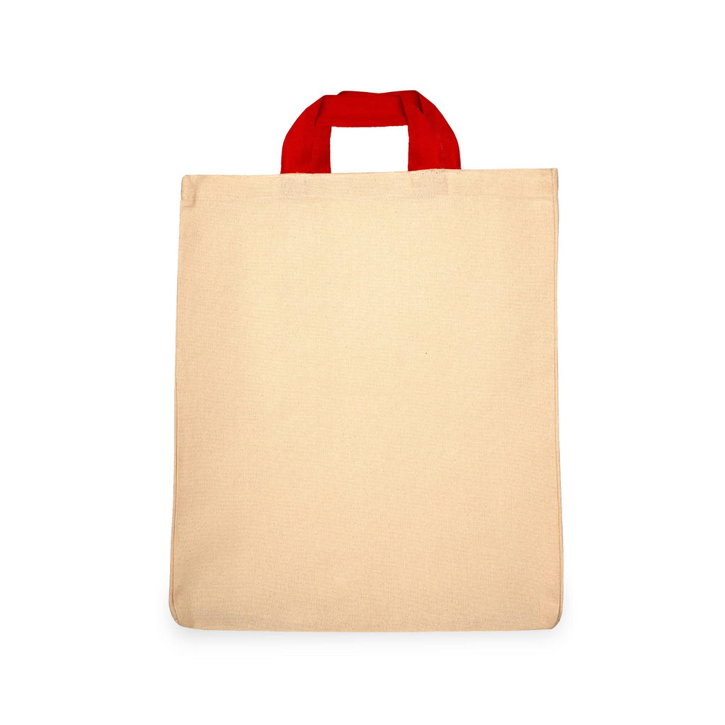 SCARLET Cotton Canvas Shopping bag, Reusable Multipurpose bag (Pack of 10)