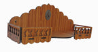 SSI Fully Handmade beautyfull Small Wooden Home and Office Temple/Pooja Mandir Pooja ghar (DRK Brown)