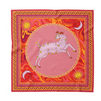 ULOS Women's Zodiac Signs Print Satin Scarf - Neck Scarf (Square) (22x22) (12 Designs)