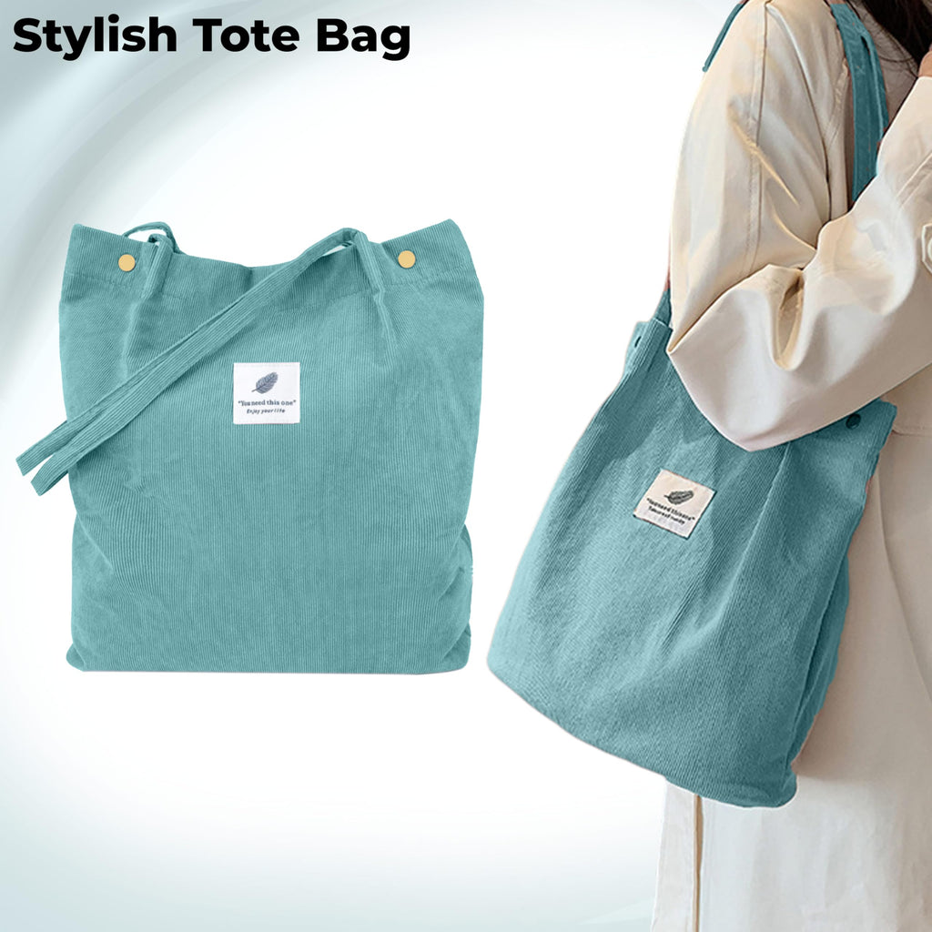 Kraptick CanvasTote Bags – Stylish Shoulder Tote Bag for Everyday Use For Women Reusable Compact Perfect as a Grocery, Shopping Bags for Grocery (Dark Green)