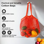 UMAI Cotton Mesh Reusable Shopping Bags For Women | Multipurpose Storage Organiser Bag