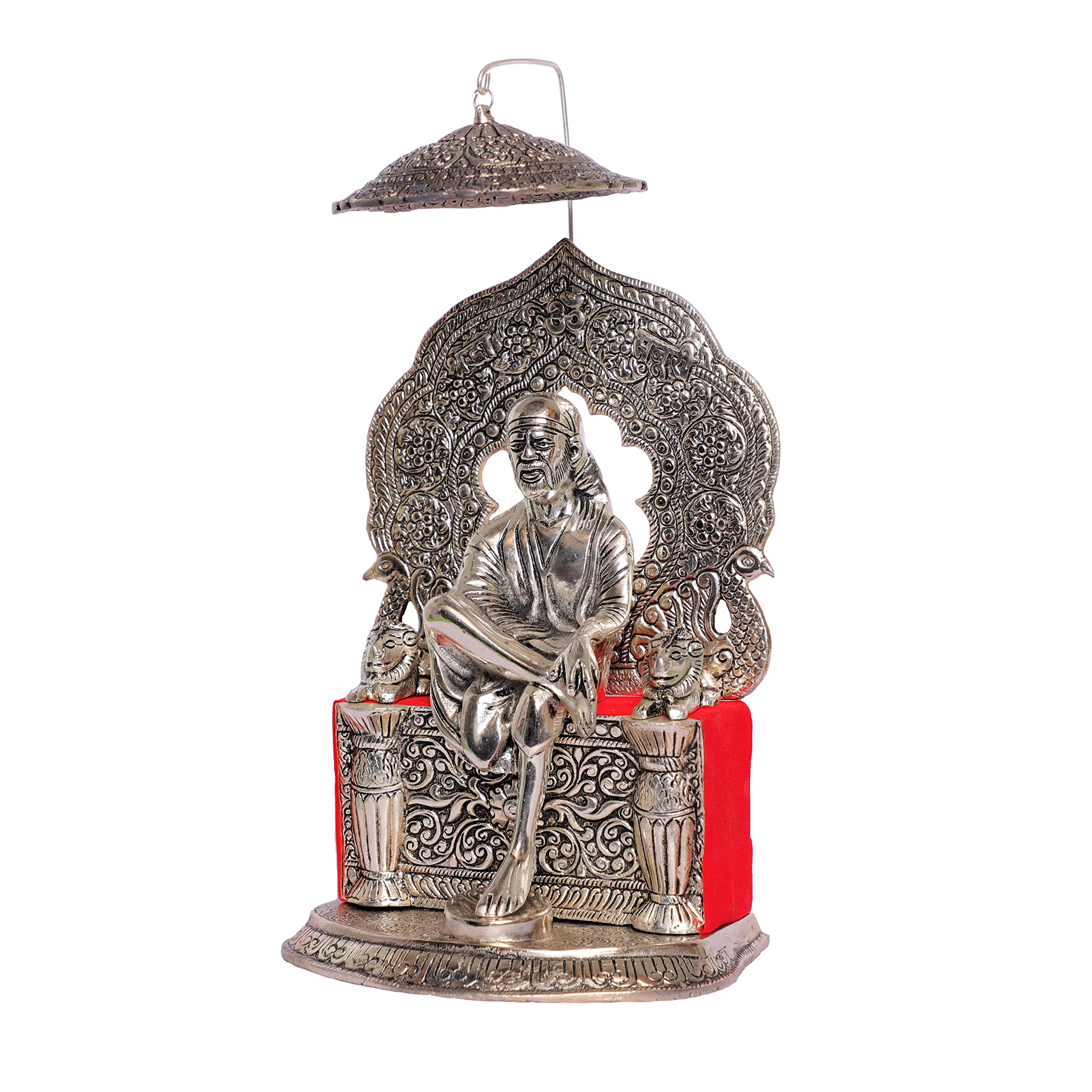 Prince Silver Plated Sai Baba Silver Finish Oxidized for Loves Ones, Valentine's Day, Birthday Gift. Corporate Gift