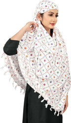 VASTTRAM Women's Pure Cotton Long Scarves Scarf Cum Mask usable for Driver Anti Pollution Full Face Cover With UV Sun Rays Protection