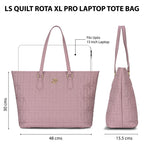 Lavie Signature Women's Quilt Rota Pro Tote Laptop Bag | Tote Laptop Bag for Work | Ladies Purse | Stylish Shoulder Bag | Gift for Women