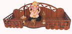 MANDIRAM SSI Fully Handmade Beautiful Small Wooden Home and Office Temple