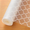 CASABEE Kitchen Drawers Mat Liners, 45cm x 5m Roll, Non-Slip, Waterproof, Washable, BPA-Free, Durable EVA for Shelves, Cupboards, Drawers, Fridge Mats, Wardrobe, Food Safe (White Grid) Kafalo