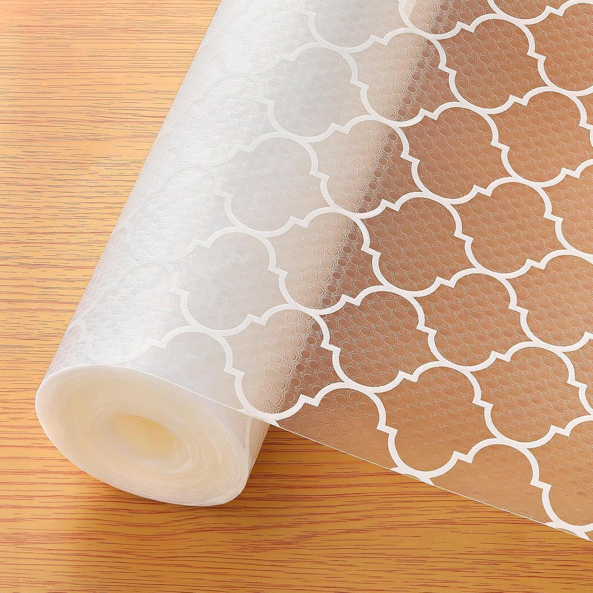 CASABEE Kitchen Drawers Mat Liners, 45cm x 5m Roll, Non-Slip, Waterproof, Washable, BPA-Free, Durable EVA for Shelves, Cupboards, Drawers, Fridge Mats, Wardrobe, Food Safe (White Grid) Kafalo