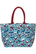 AQVA Women's Tote Bag (Tabiyat Sky & Multicolored)