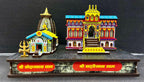 Beautiful Badrinath Kedarnath Temple 3D Badri Kedar Mandir Coloured Model for Home, Decor, Gifting, Retirement, Anniversary, Made Up of Pine MDF (5.5 inch x 3.5inch x 5 inch)