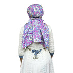 Switchon Export quality Cotton Innovative scarf cum Hijab with closer Hook and Loop Tape- Multi (Multicolor11)