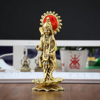 KridayKraft Ram Lalla Idol for Home Metal Ram ji Murti Ayodhya Tample Ramlala Statue Mandir Ayodhya Model God Idols for Pooja Room Home Decor