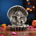 KridayKraft Silver Plated Ganesha ji in Sheep for Pooja Room Showpiece for Home,Office & Table,Religious Idol,Showpiece Figurines for Car Dashboard,Showpiece Decorative Gift Article...