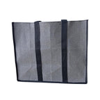 VORIYO Travel Shopping Grocery Tote Bag Foldable for Multipurpose Shopper Bag Eco Cotton Daily Use with Strong Handles (Pack Of 2, Grey)(TV02SB)