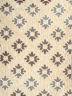 DECOMIZER Jacquard Geomteric Cushion Covers 16 inch x 16 inch Set of 2 Ethnic Motifs Cushion Covers,Design- Diamond,Color- Beige