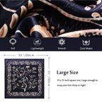PALAY® Satin Scarf 35x35 Silk Feel Head Wrap Jacquard Print