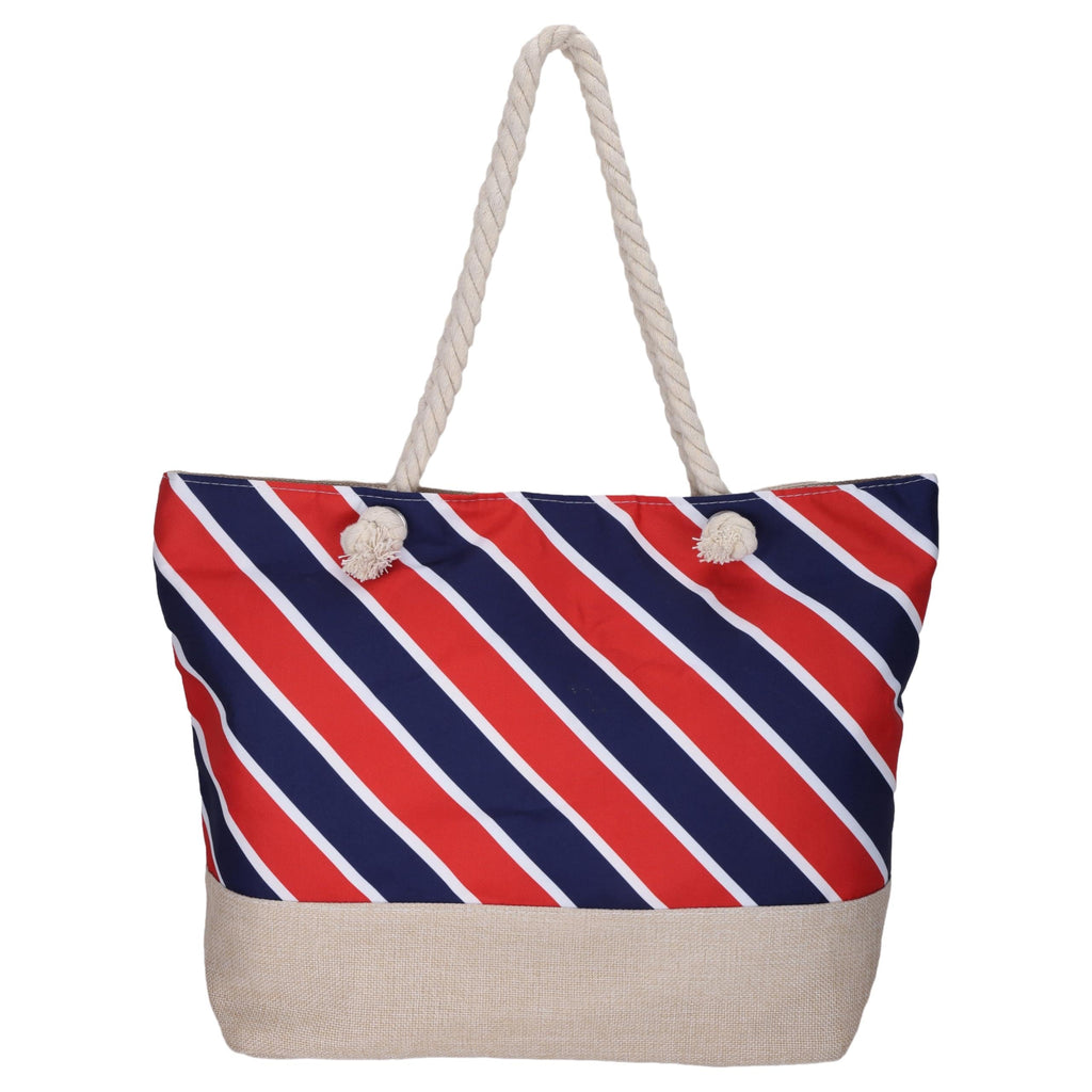 SIBY Tote Bag - Canvas Rope Handle Bag with Zipper Closure, Spacious Interior Pocket - Modern Style, Ideal for All Occasions