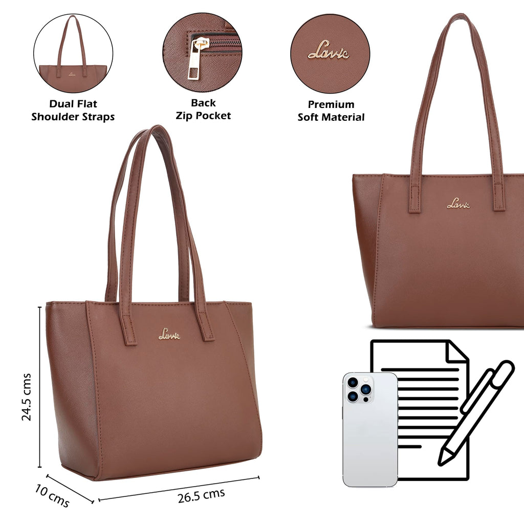 Lavie Women's Betula Tote Handbag | Ladies Purse Handbag | Bag for Women | Rakhi Gift for Sister