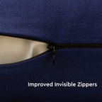 Encasa XO Cushion Covers, No Inserts, Cotton Throw Pillow Cases